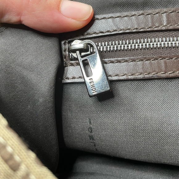 Fendi | Vintage Zucchino Shoulder Bag in Brown FF Monogram Logo - Picture 7 of 17